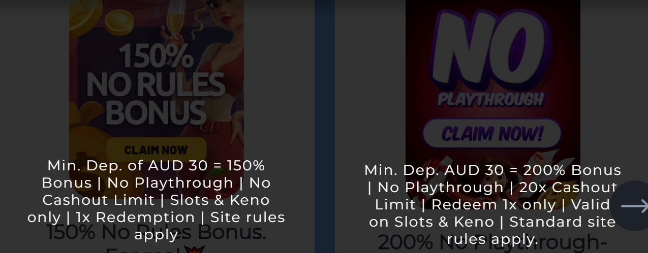  Consulta términos de bonos 150% y 200% sin playthrough